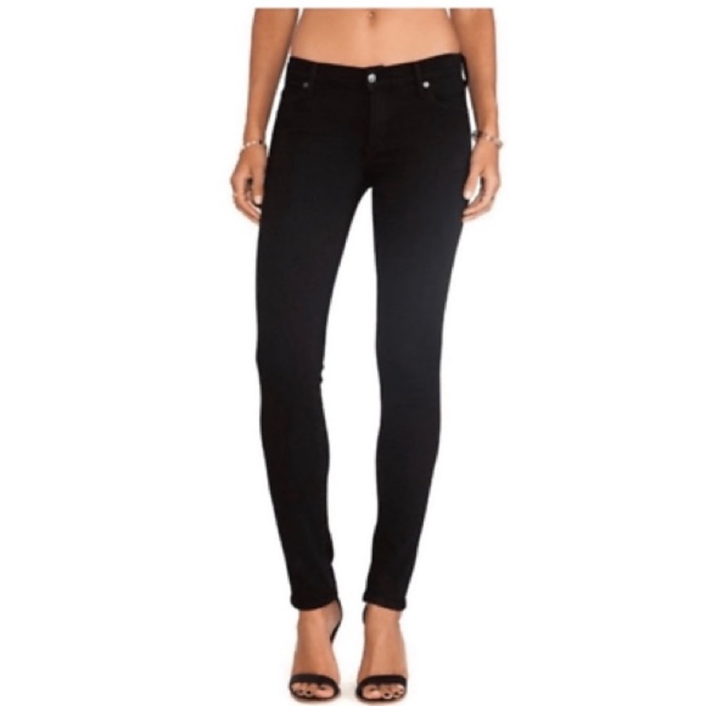 Citizens of Humanity Avedon slick skinny leg black size 29